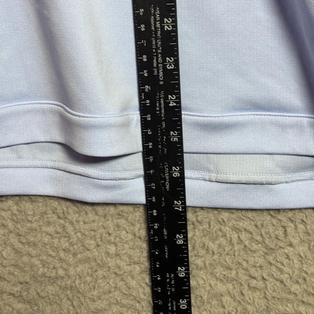 Nike Running Dri-FIT Long Sleeve Shirt Mens 1X Light Blue Green Graphic Logo